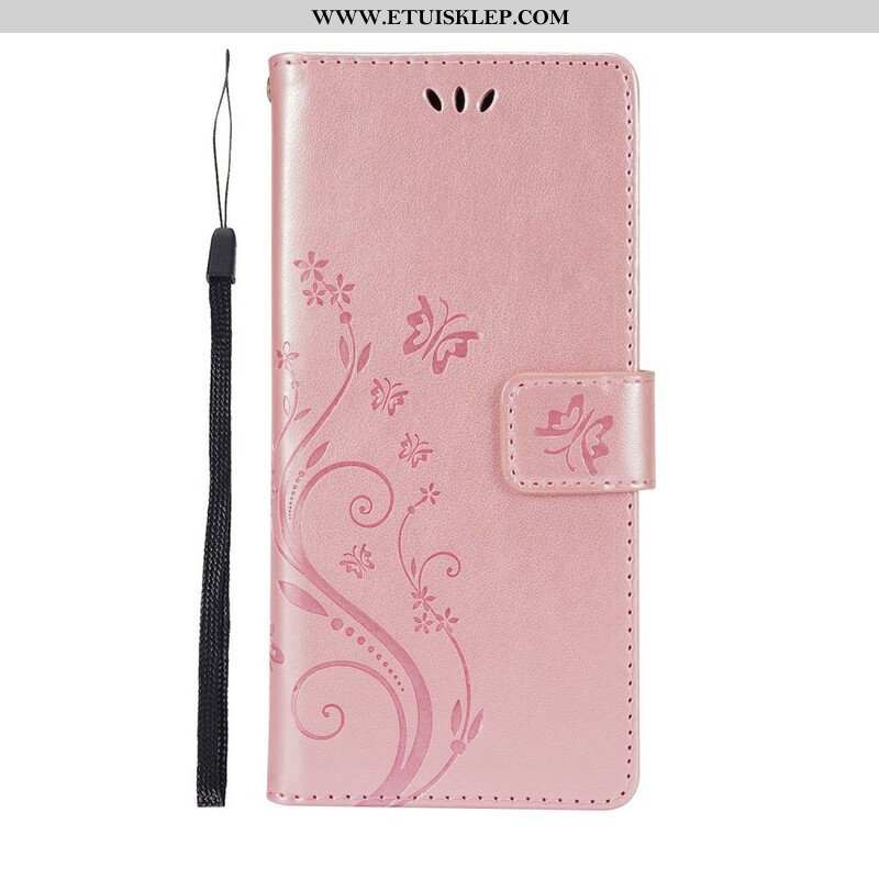 Etui Folio do Samsung Galaxy S21 5G Motyle Na Wietrze